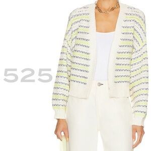 Revolve 525 Crimped Mixed Cardi - Chalk Multi - Size XS